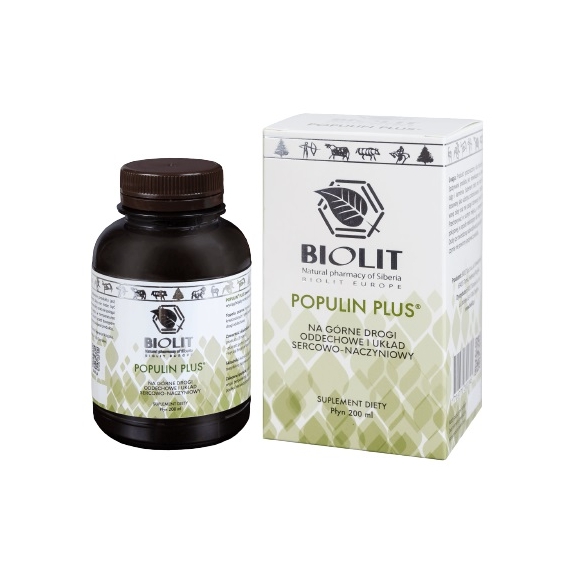 Biolit Populin plus 200 ml CZERWCOWA PROMOCJA! cena 183,00zł