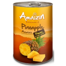 Ananas kawałki w soku własnym 400 g BIO Amaizin