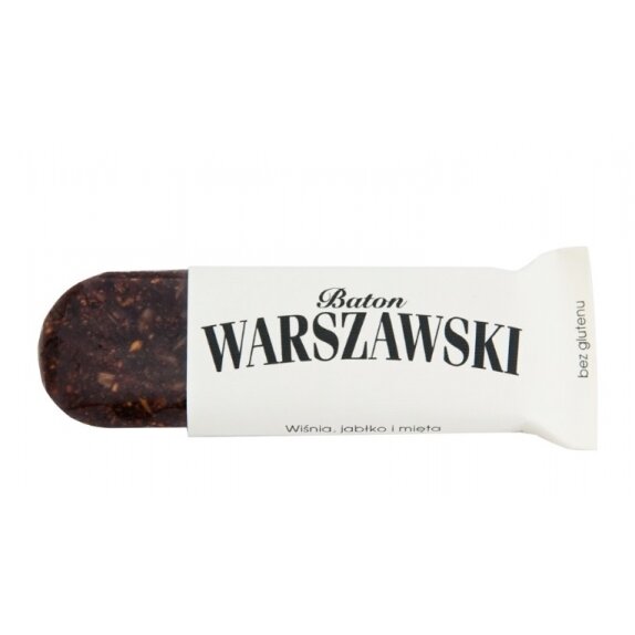 Baton Warszawski Wiśnia, jabłko i mięta 60 g Pięć Przemian cena 4,95zł