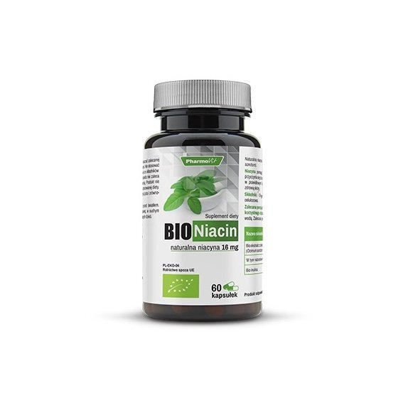 Bio Niacin naturalna niacyna 60 kaps. Pharmovit cena 67,95zł