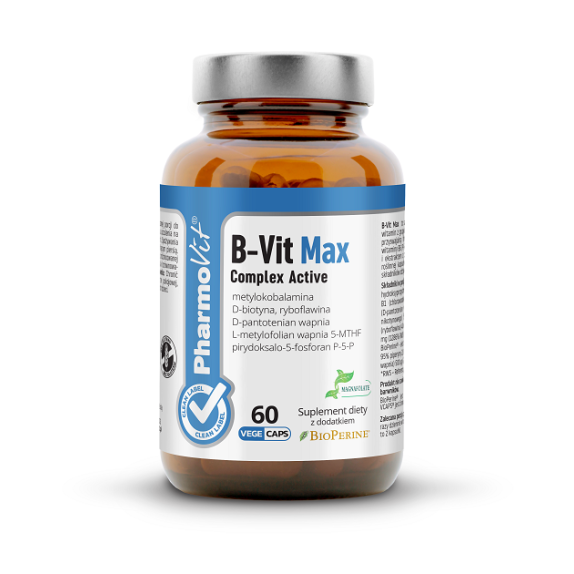 Pharmovit Witamina B Complex Max 60 kaspułek  cena 35,99zł