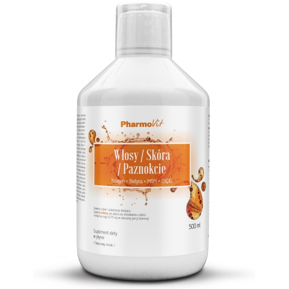 Pharmovit włosy, skóra, paznokcie 500 ml MAJOWA PROMOCJA!  cena €15,98