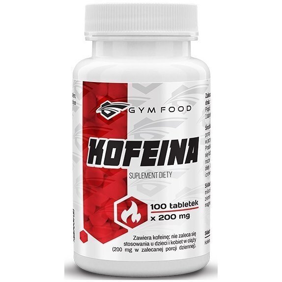 Gym Food Kofeina 100 tabletek cena 21,00zł