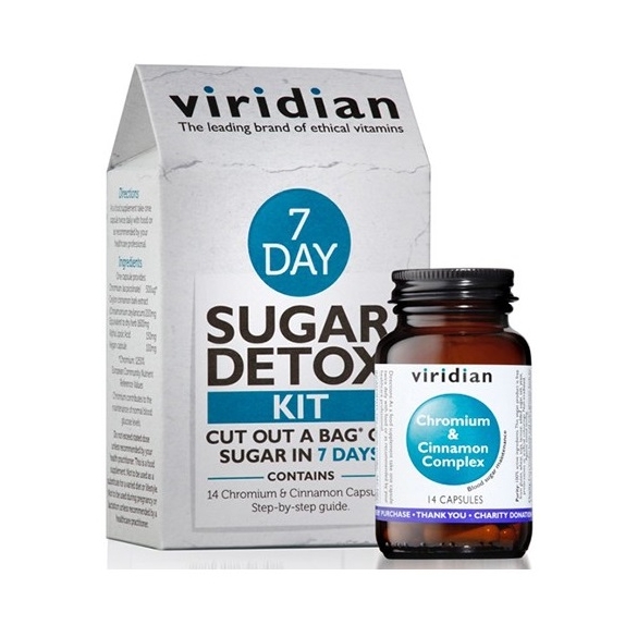 Viridian 7 day Sugar Detox Kit 14 kapsułek cena 44,39zł