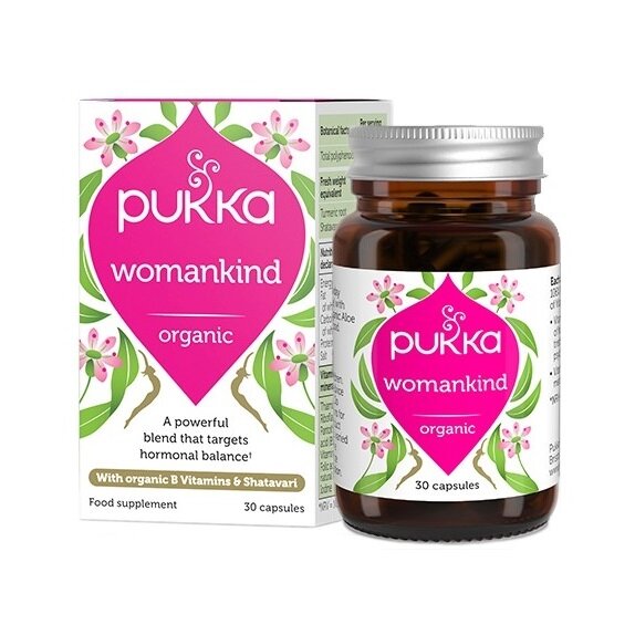 Pukka Womankind z organiczną witaminą B& Shatavari 30 kapsułek cena 115,28zł