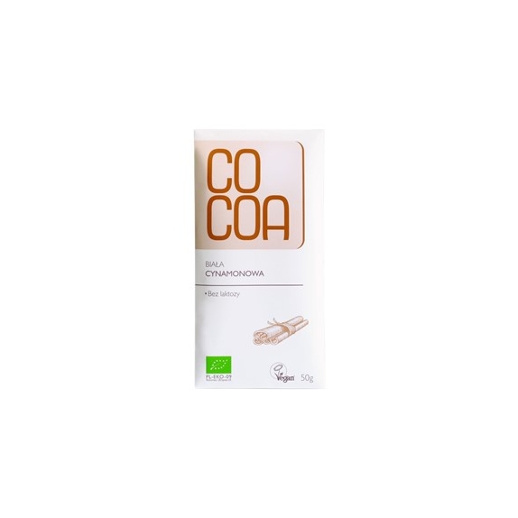 Cocoa tabliczka biała cynamonowa 50 g BIO cena 11,55zł