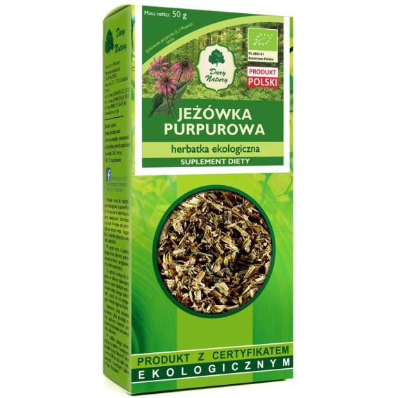 Herbatka z jeżówki purpurowej 50g BIO Dary Natury cena 2,63$