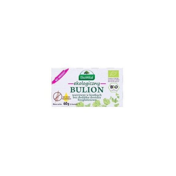 Bulion warzywny w kostkach (bez drożdzy, glutenu, oleju palmowego) 60 g BIO Eko-Wital cena 5,20zł