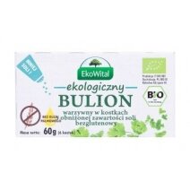 Bulion warzywny w kostkach o obniżonej zawartości soli (bez glutenu) 60 g BIO Eko-Wital