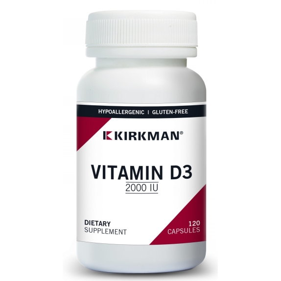 Kirkman Vitamin D-3 2000 IU 50 µg 120 kapsułek cena 129,00zł