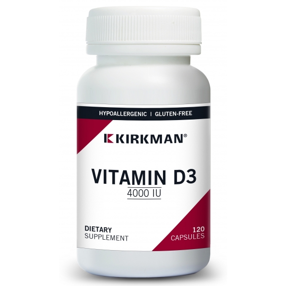 Kirkman Vitamin D-3 4000 IU 120 kapsułek cena 155,99zł
