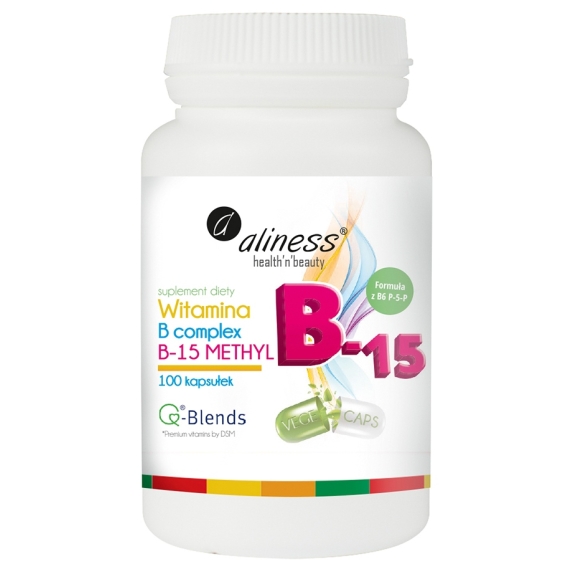 Aliness witamina B complex B-15 methyl 100 kapsułek cena 36,90zł