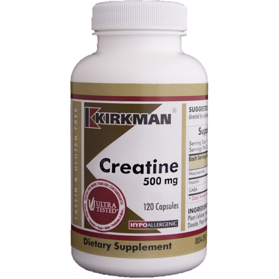 Kirkman Creatine 500 mg (Hypo) 120 kapsułek cena 219,00zł