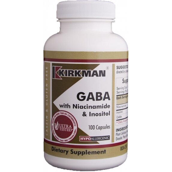 Kirkman GABA with Niacinamide & Inositol (Hypo) 100 kaspułek cena 93,89zł