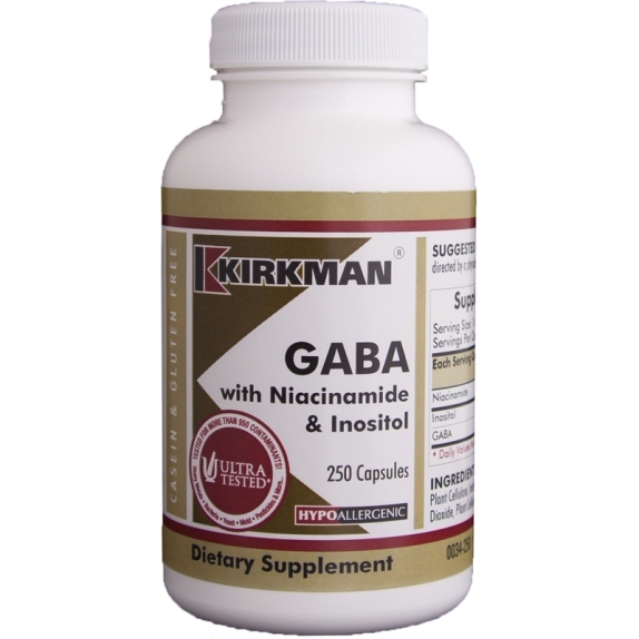 Kirkman GABA with Niacinamide & Inositol (Hypo) 250 kapsułek cena 249,90zł