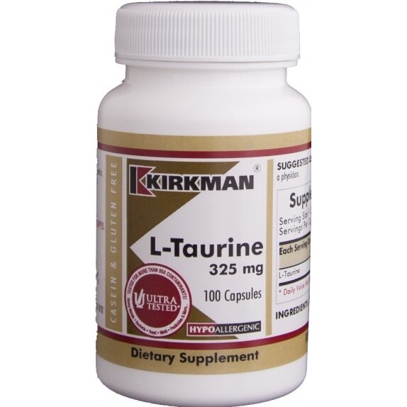 Kirkman L-Taurine 325 mg (Hypo) 100 kapsułek cena 93,05zł