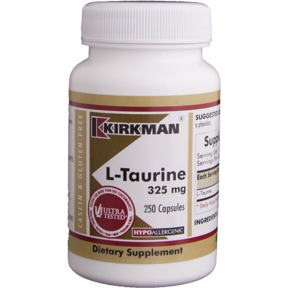 Kirkman L-Taurine 325 mg (Hypo) 250 kapsułek cena 279,90zł