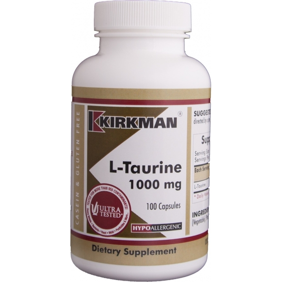 Kirkman L-Taurine 1000 mg (Hypo) 100 kapsułek cena 289,00zł