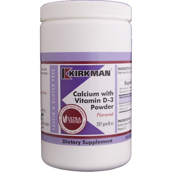 Kirkman Calcium with Vitamin D-3 Powder – Flavored 227 g cena 159,90zł