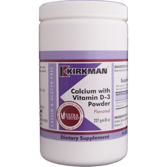 Kirkman Calcium with Vitamin D-3 Powder – Flavored 227 g cena 167,90zł