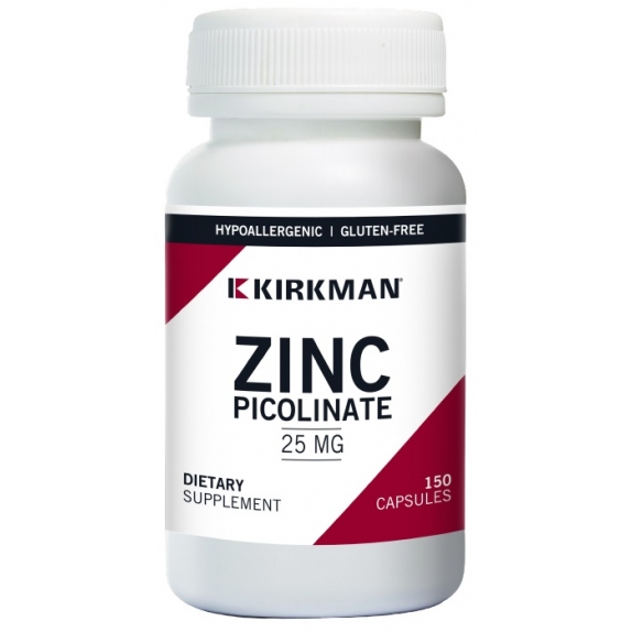 Kirkman Zinc Picolinate 25 mg (Hypo) 150 kapsułek cena 165,00zł