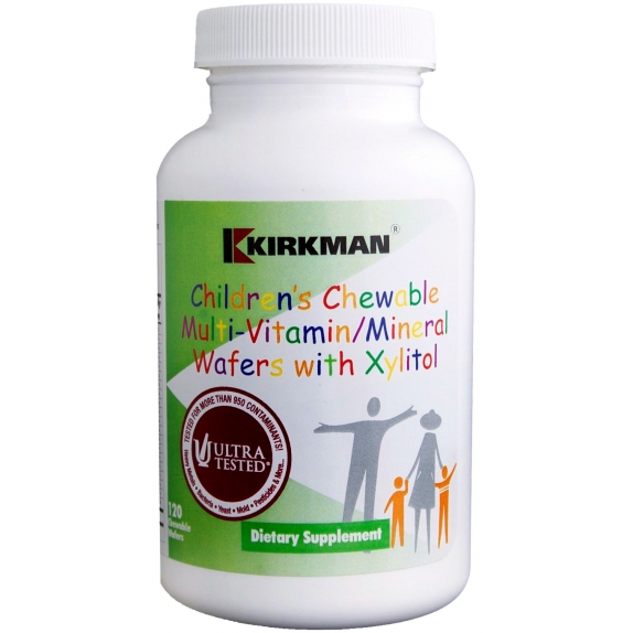 Kirkman Children's Chewable Multi-Vit./Min. Wafers with Xylitol 120 tabletek cena 126,60zł