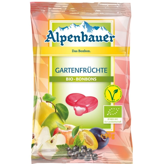 Cukierki z nadzieniem o smaku owocowym Vegan BIO 90g Alpenbauer cena 6,90zł