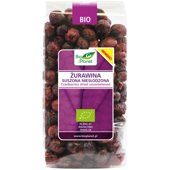 Żurawina suszona niesłodzona 50 g BIO Bio Planet cena 17,45zł