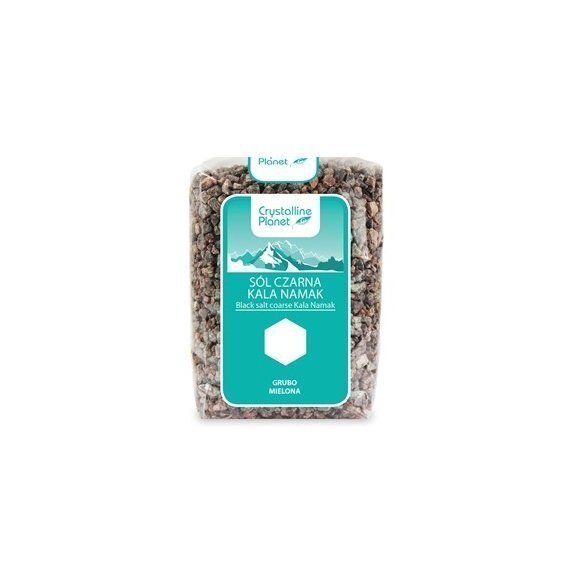 Sól czarna kala namak grubo mielona 600 g Crystalline Planet cena 2,16$