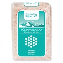 Sól himalajska różowa drobno mielona 600 g Crystalline Planet