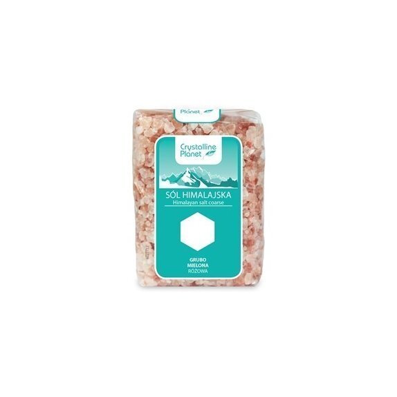 Sól himalajska różowa grubo mielona 600 g Crystalline Planet cena 6,59zł