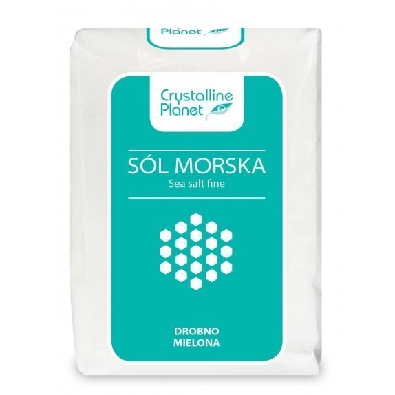 Sól morska drobno mielona 600 g Crystalline Planet cena €1,17