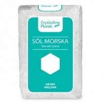 Sól morska grubo mielona 600 g Crystalline Planet