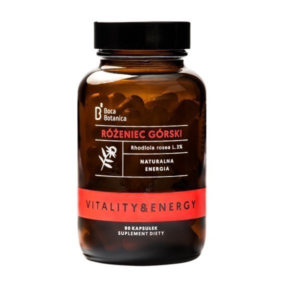 Rożeniec górski - Rhodiola rosea 3% 90 kapsułek Boca Botanica cena 48,90zł