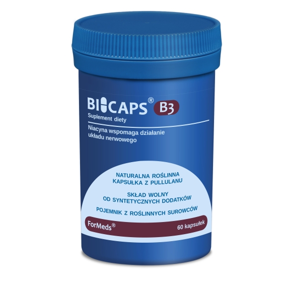 Bicaps B3 Niacyna 60 kapsułek Formeds cena €10,87