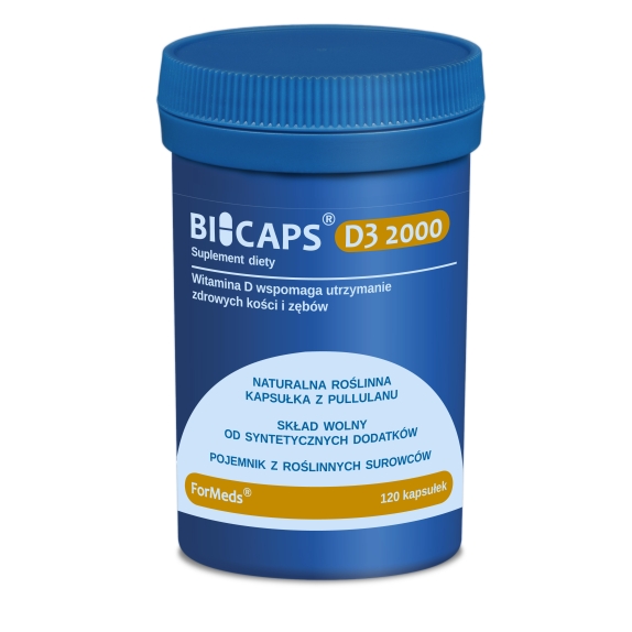 Bicaps D3 2000 120 kapsułek Formeds cena 9,99$