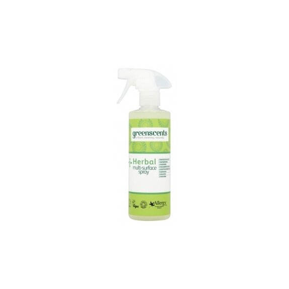 Spray do czyszczenia różnych powierzchni organiczny, hipoalergiczny, ziołowy 500 ml Greenscents cena 23,90zł