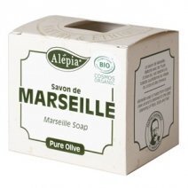 Mydło Marsylskie oliwkowe 100% BIO 200 g Alepia