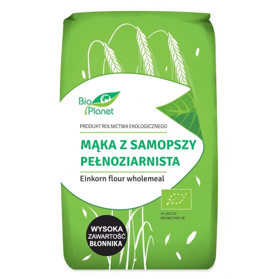 Mąka z samopszy pełnoziarnista 500 g BIO Bio Planet cena 2,13$