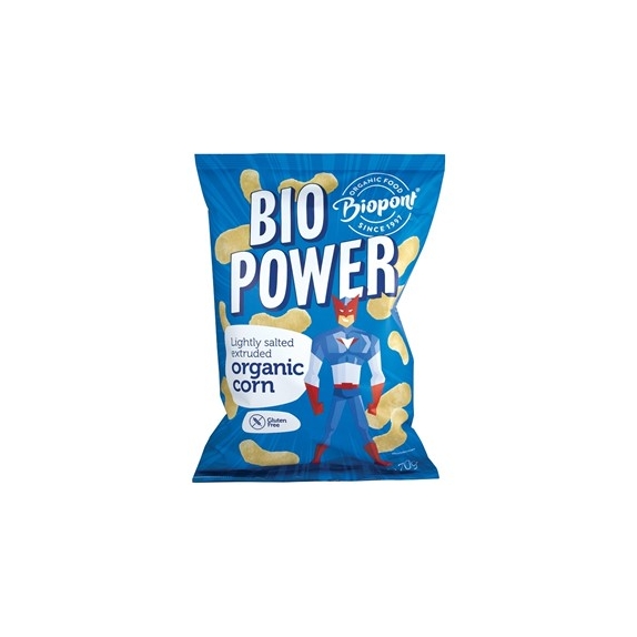 Chrupki kukurydziane delikatnie solone bezglutenowe 12 x 70g BIO Biopont cena 58,45zł
