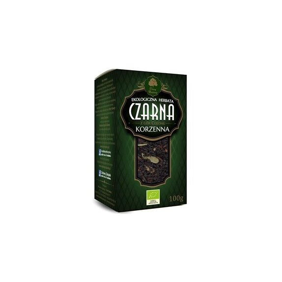 Herbata czarna korzenna liściasta 100 g BIO Dary Natury cena 23,39zł