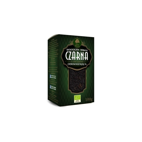 Herbata czarna odkwaszająca liściasta 100 g BIO Dary Natury cena 26,75zł