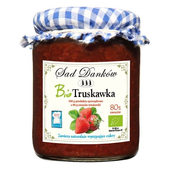 Truskawka 80% 260 g BIO Sad Danków cena 20,99zł