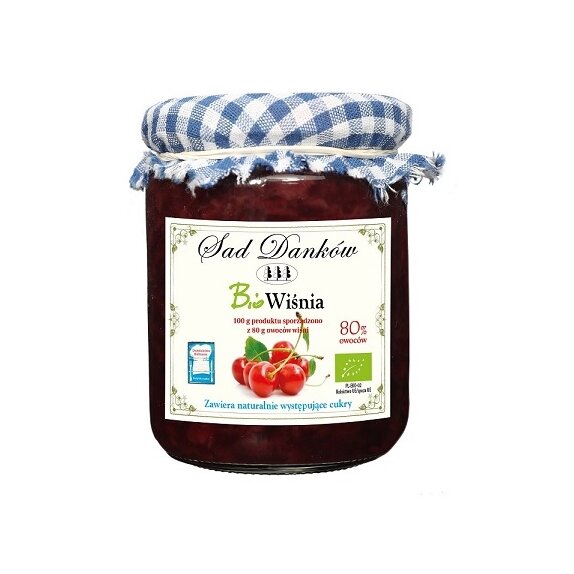 Wiśnia 80% 260 g BIO Sad Danków cena 19,25zł