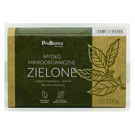 ProBiotics mydło zielone kostka 100 g cena 32,50zł