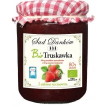 Truskawka 80% z cukrem trzcinowym 270 g BIO Sad Danków