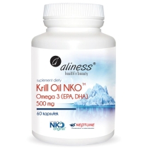 Aliness krill Oil NKO omega 3 z astaksantyną 500 mg 60 kapsułek