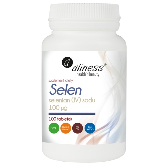 Aliness selen selenian (IV) sodu 100µg VEGE 100 tabletek cena 6,72$