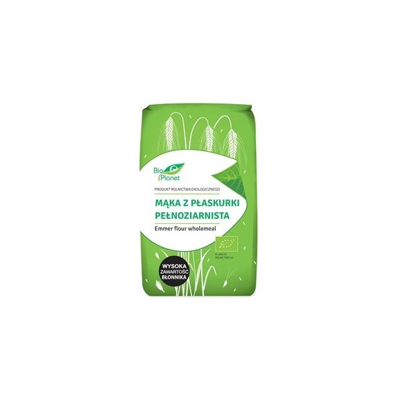 Mąka z płaskurki pełnoziarnista 500 g BIO Bio Planet cena 7,95zł