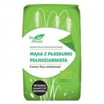 Mąka z płaskurki pełnoziarnista 500 g BIO Bio Planet